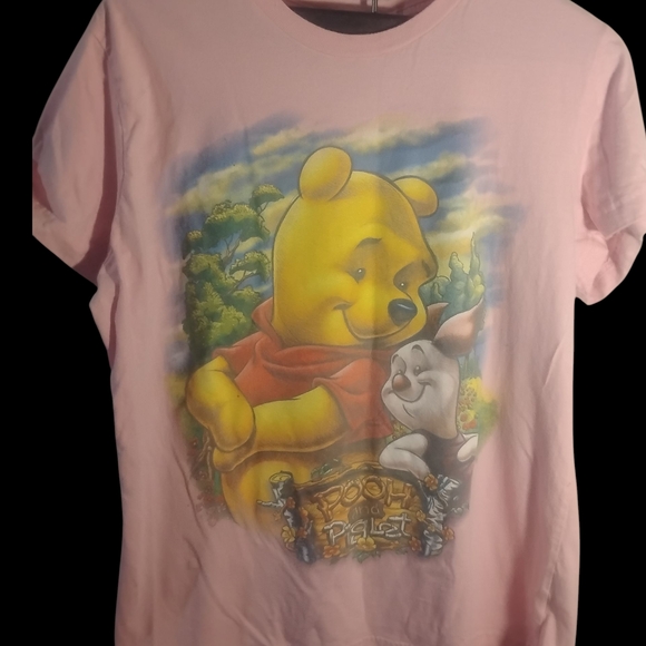 Disney Pink Winnie the Pooh Kids T-Shirt - Picture 1 of 7
